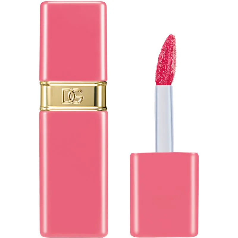 Dolce&Gabbana Rose Dew Lip Bite μακράς διαρκείας ρευστό κραγιόν με ενυδατικό αποτέλεσμα απόχρωση 01 Bubbly Ροζ - Baby Ροζ 6 ml