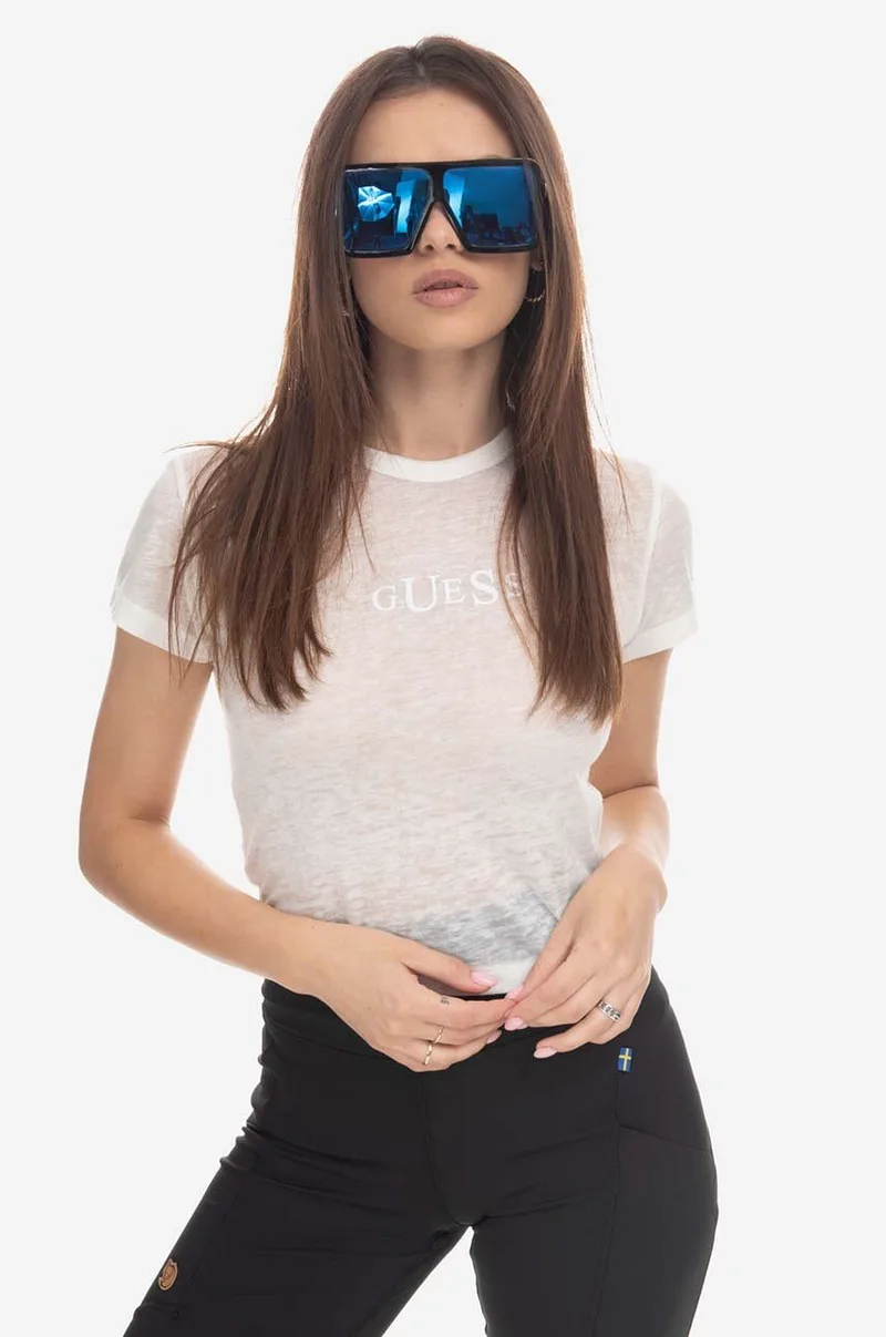 Guess U.S.A. Μπλουζάκι Guess Guess Classic Logo Baby Tee W2BP00KBAX0