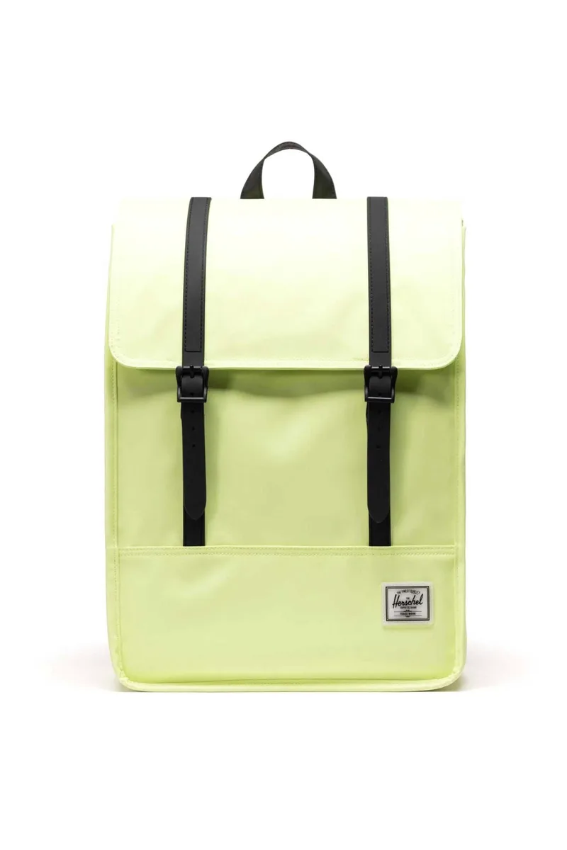 Herschel unisex backpack αδιάβροχο με contrast logo patch "Survey™" 17,5 L - 66UBWR00007B Πράσινο Lime
