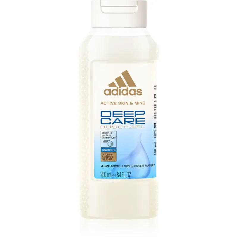 Adidas Deep Care περιποιητικό τζελ ντους με υαλουρονικό οξύ 250 ml