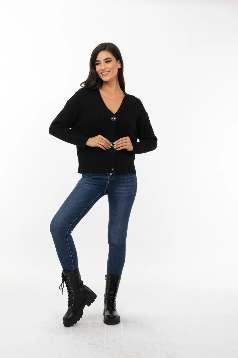 ΠΑΝΤΕΛΟΝΙ JEAN ΨΗΛΟΜΕΣΟ SKINNY ΜΕ ΚΟΥΜΠΙΑ DENIM