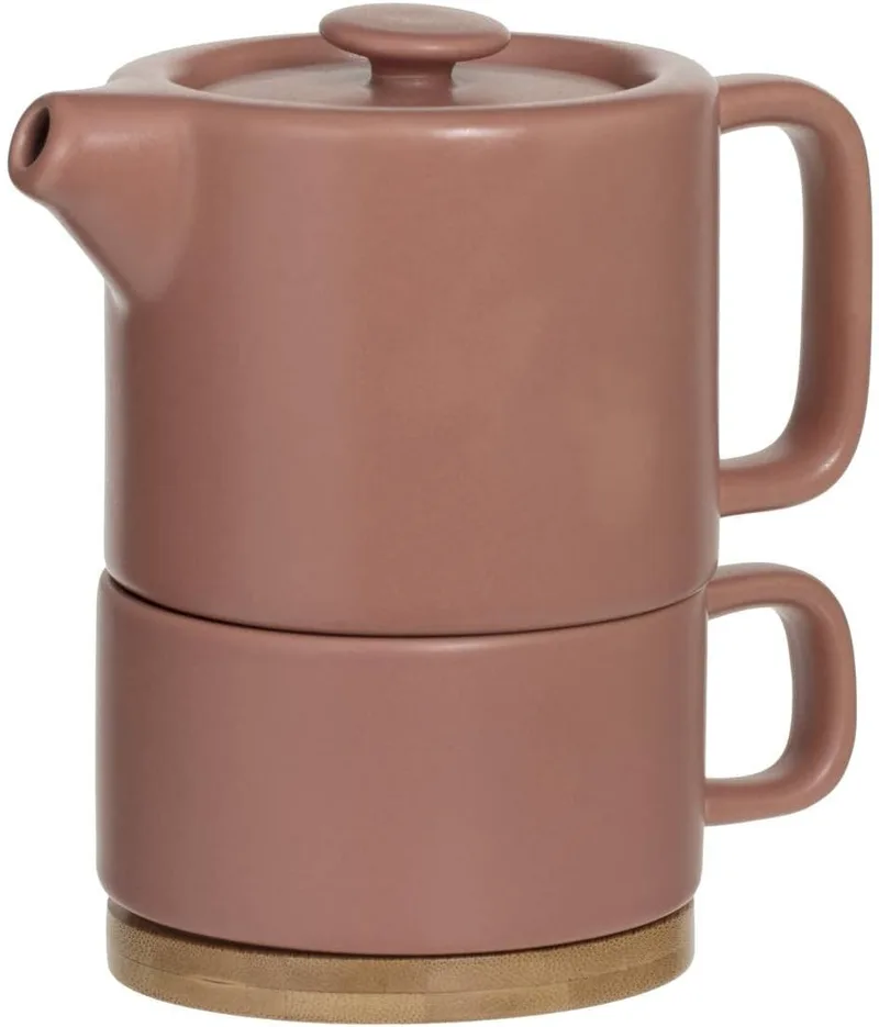 Secret de Gourmet Κούπα Με Τσαγιέρα Κεραμική Terracotta 400ml
