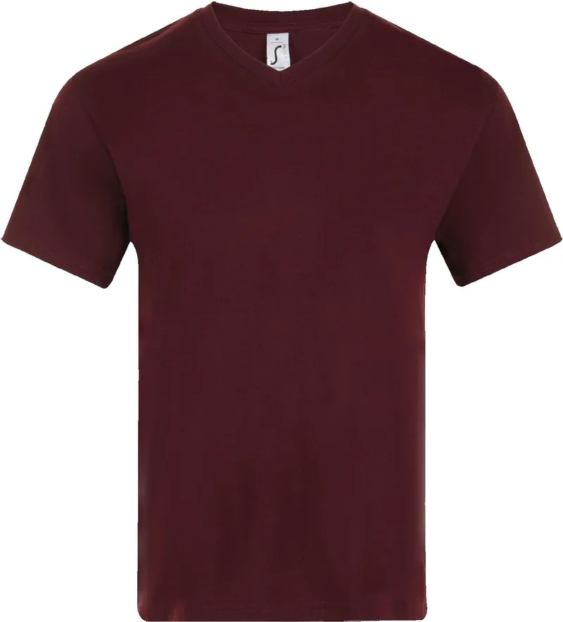 V-Neck T-Shirt Victory SOLS 11150 Oxblood