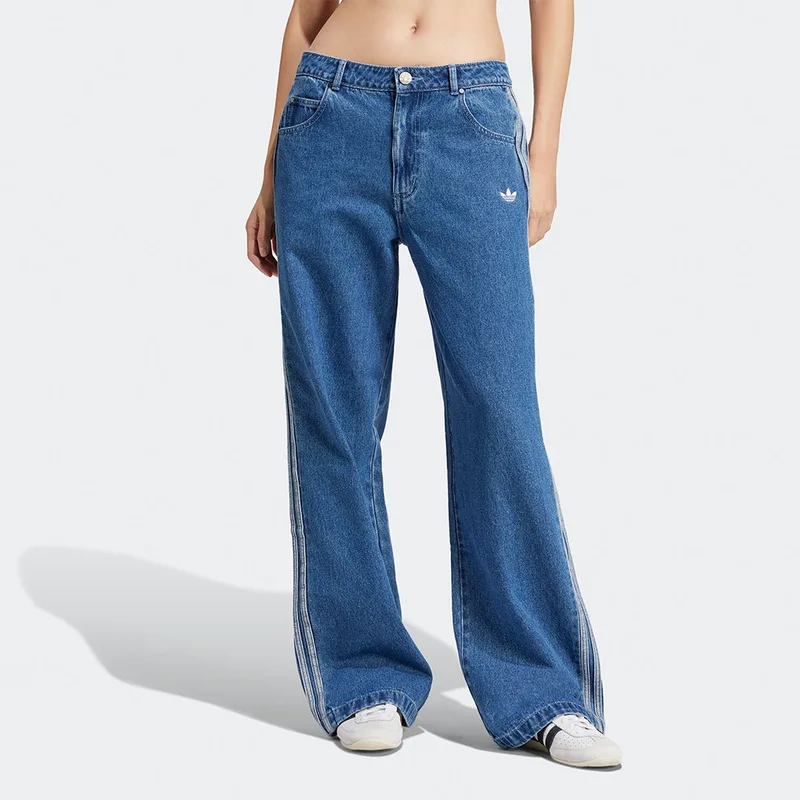 adidas Originals Denim 3 Stripes Γυναικείο Τζιν Παντελόνι (9000213365_83588)