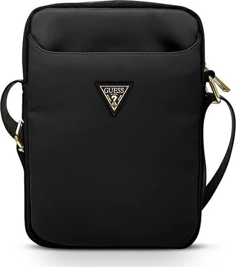 Guess Triangle Logo Tablet Bag - Universal Τσάντα Μεταφοράς Tablet 8" - Black (GUTB8NTMLBK)