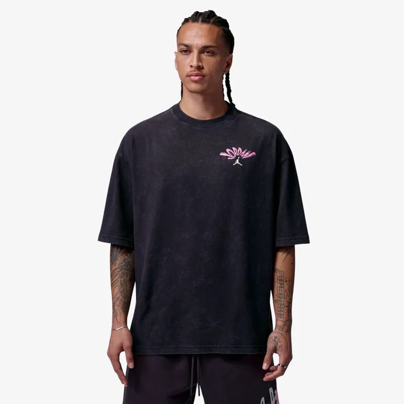 T-shirt Jordan Flight Men's T-Shirt Black/ White XS