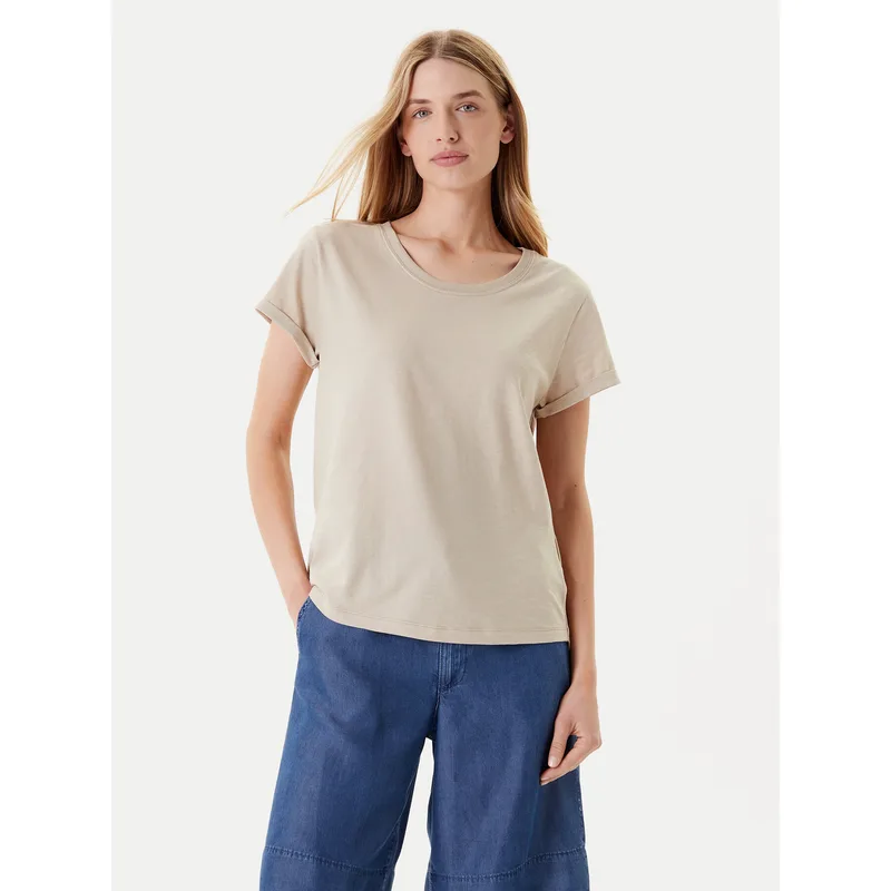 United Colors Of Benetton T-Shirt 3BVXD109F Μπεζ Regular Fit