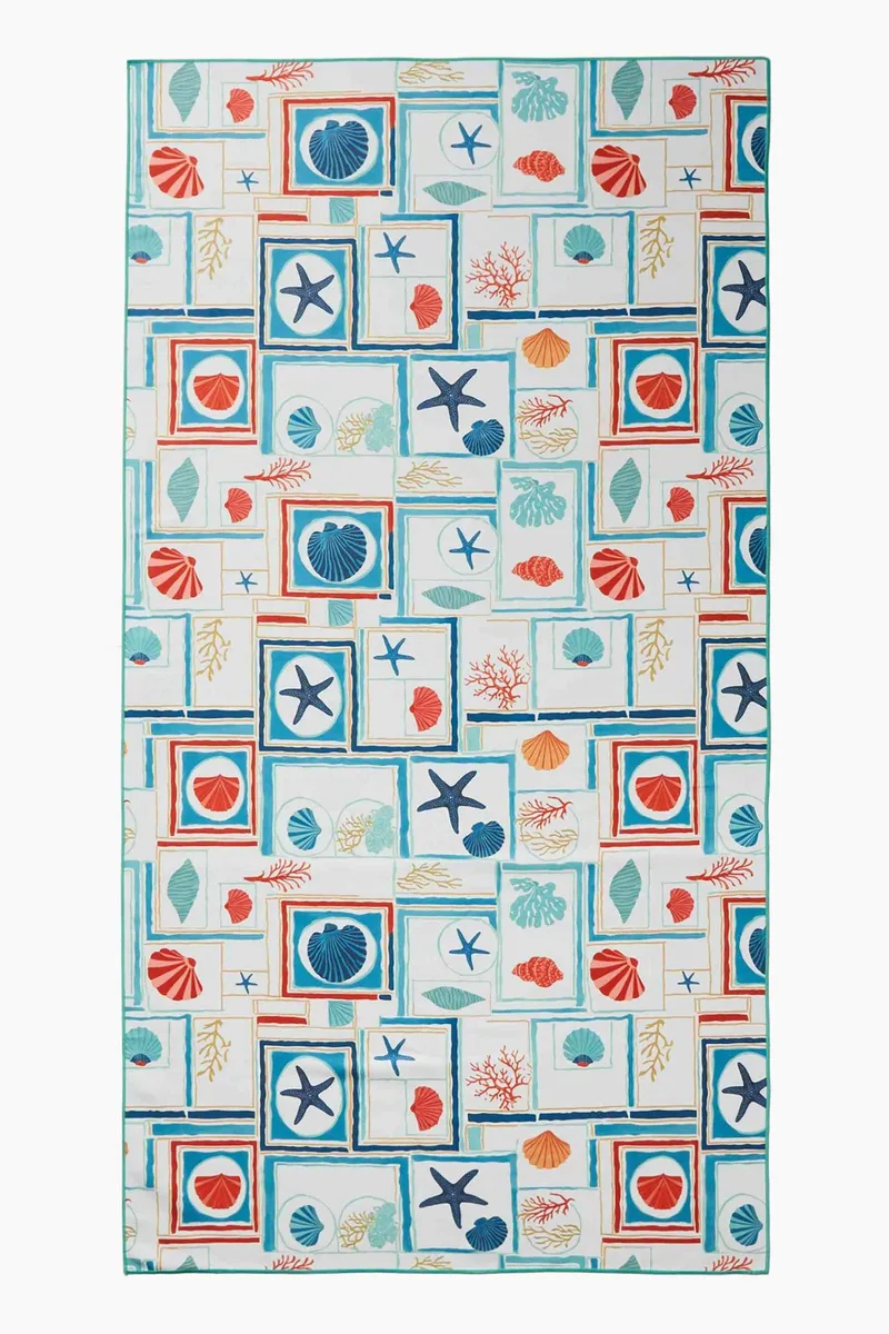 Coincasa unisex πετσέτα θαλάσσης microfiber 100 x 190 cm - 006817057 Πολύχρωμο
