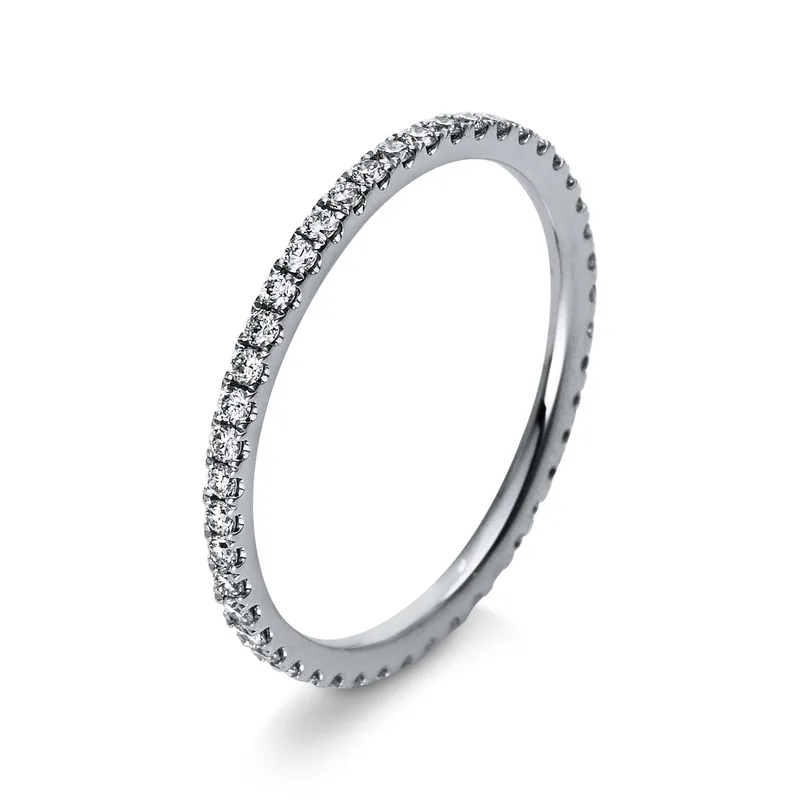 Diamond Group Ολόβερο Δαχτυλίδι με Διαμάντια Brilliant από Λευκό Χρυσό 18 Καρατίων DDX404