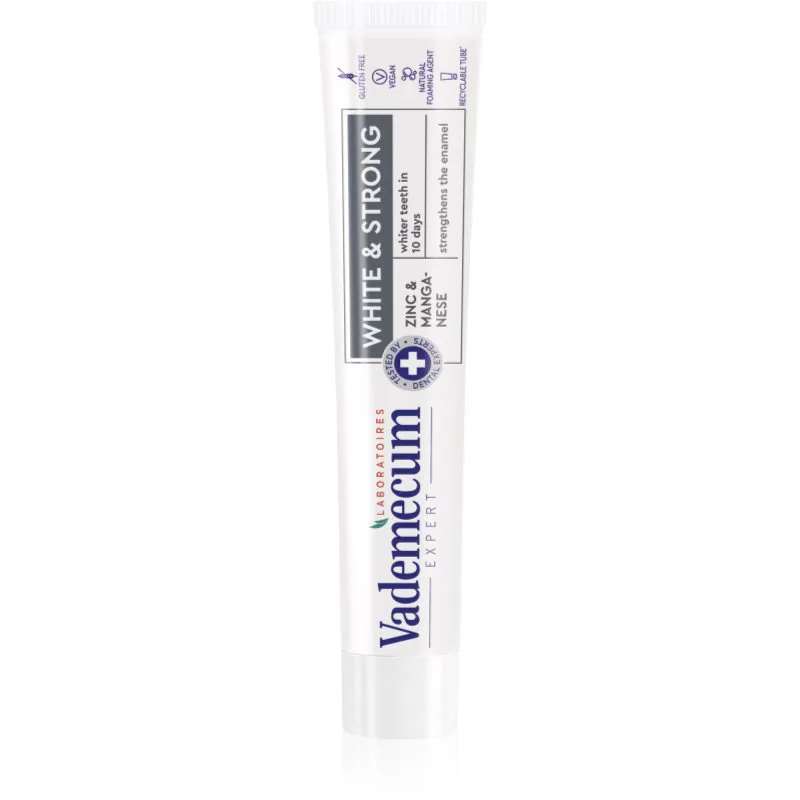 Vademecum Expert White & Strong λευκαντική οδοντόκρεμα ενίσχυση του σμάλτου των δοντιών 75 ml