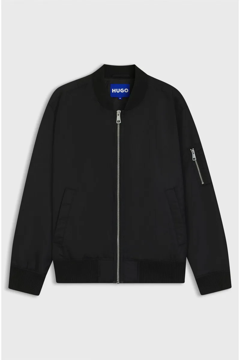 HUGO BLUE ΜΠΟΥΦΑΝ/JACKET BIERO2531 ΜΑΥΡΟ