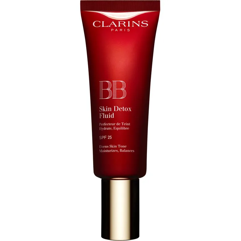 Clarins BB Skin Detox Fluid ενυδατική ΒΒ κρέμα SPF 25 απόχρωση 02 - Medium 45 ml