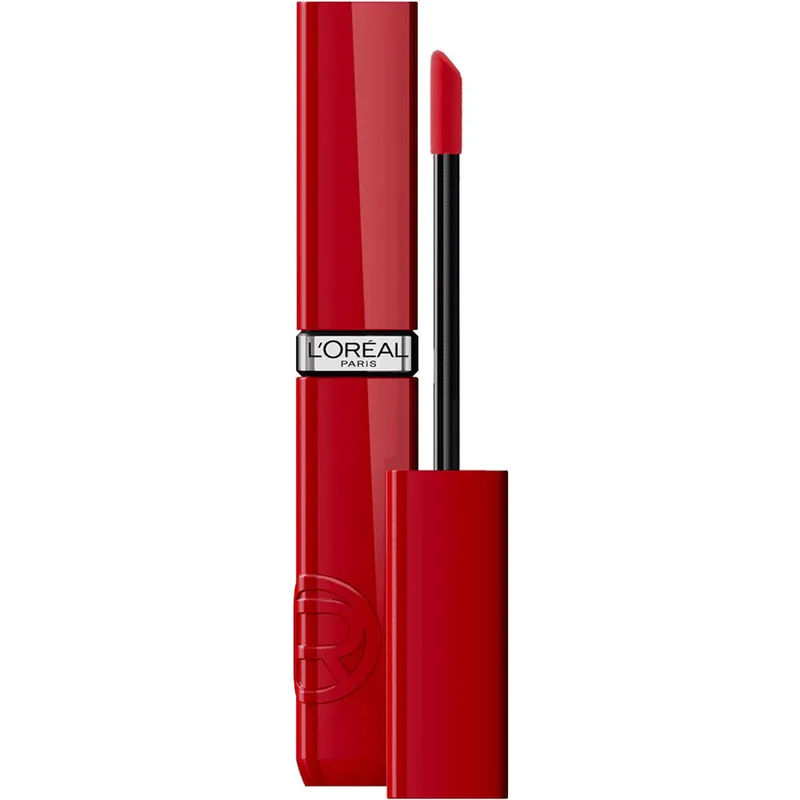 L'Oreal Paris Infaillible Laque Resitance Liquid Lipstick Υγρό Λαμπερό Κραγιόν για Έντονο Χρώμα Μακράς Διάρκειας 4.3ml - 420 Le Rouge Paris