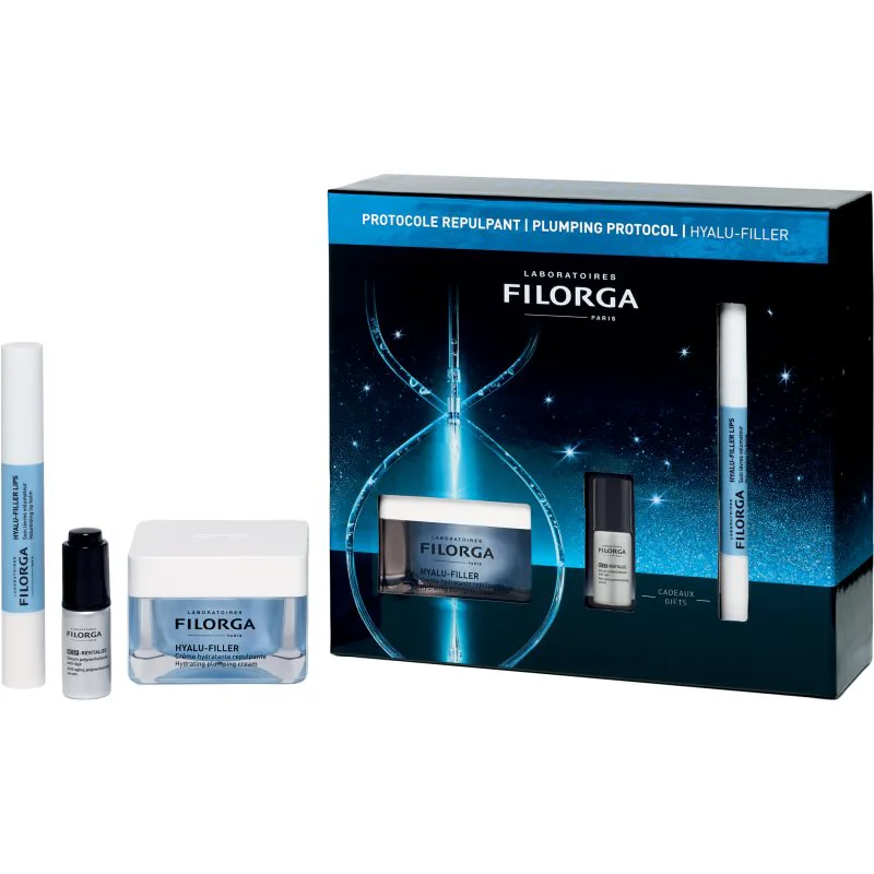 FILORGA GIFTSET HYALU-FILLER χριστουγεννιάτικο σετ δώρου για έντονη ενυδάτωση επιδερμίδας