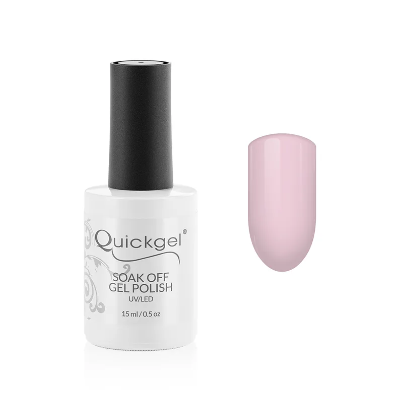 Quickgel No 714 - Ροζ Ribbon - Ημιμόνιμο Βερνίκι - 15 ml