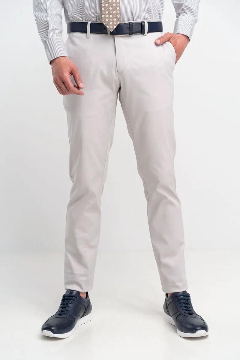 Monte Napoleone Ανδρικό Παντελόνι Chinos 261-61-3650-6102-8 Γκρι