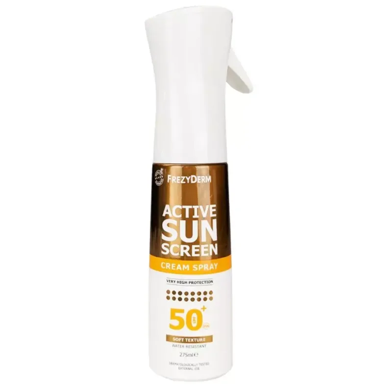 Frezyderm Sunscreen Active Cream Spray Σώματος 50+Spf 275ml