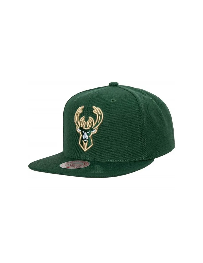 Mitchell Ness NBA Team Ground 20 Snapback Milwaukee Bucks Cap HHSS3256MBUYYPPPGREN