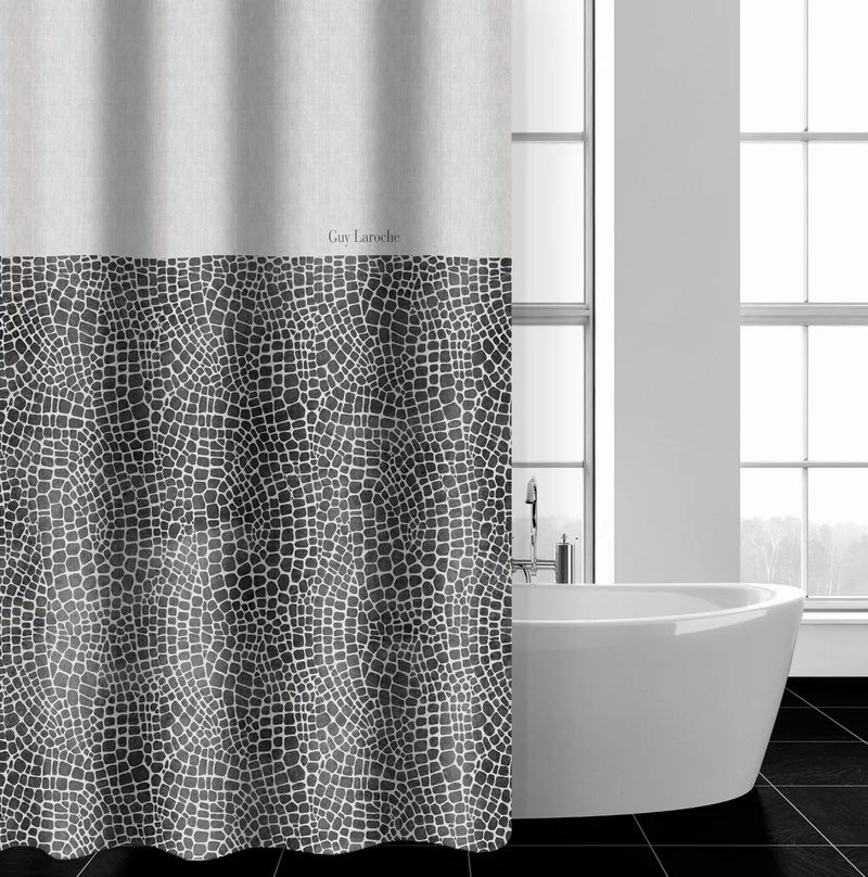 Κουρτίνα Μπάνιου Guy Laroche Safari Anthracite 240x185