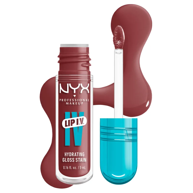 Nyx Professional Makeup Lip IV Hydrating Gloss Serum Ενυδατικό Lip Gloss για Υγρή Λάμψη & Έντονο Χρώμα 5ml - 02 Hydra-Honey