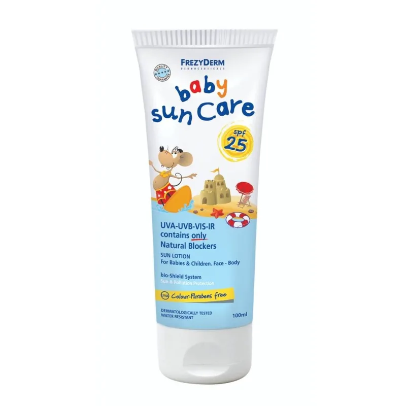 Frezyderm Βaby Sun Care Βρεφικό Αντηλιακό Γαλάκτωμα Προσώπου Και Σώματος SPF25 100ml