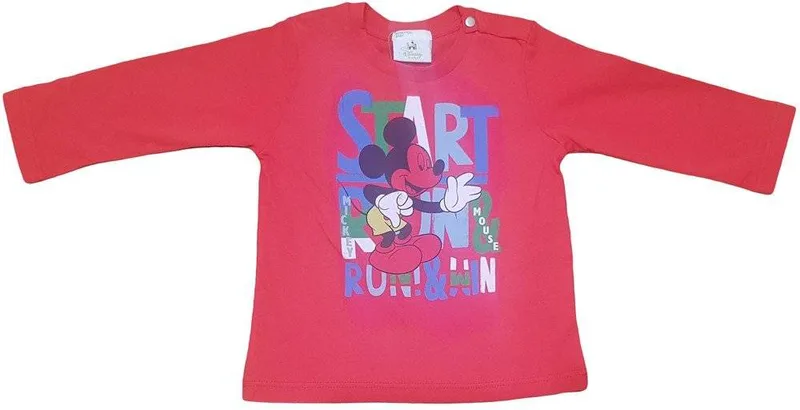 ΜΑΚΡΥΜΑΝΙΚΗ ΜΠΛΟΥΖΑ BENETTON PLAYTIME ΚΟΚΚΙΝΗ (62 CM)-(3-6 ΜΗΝΩΝ)
