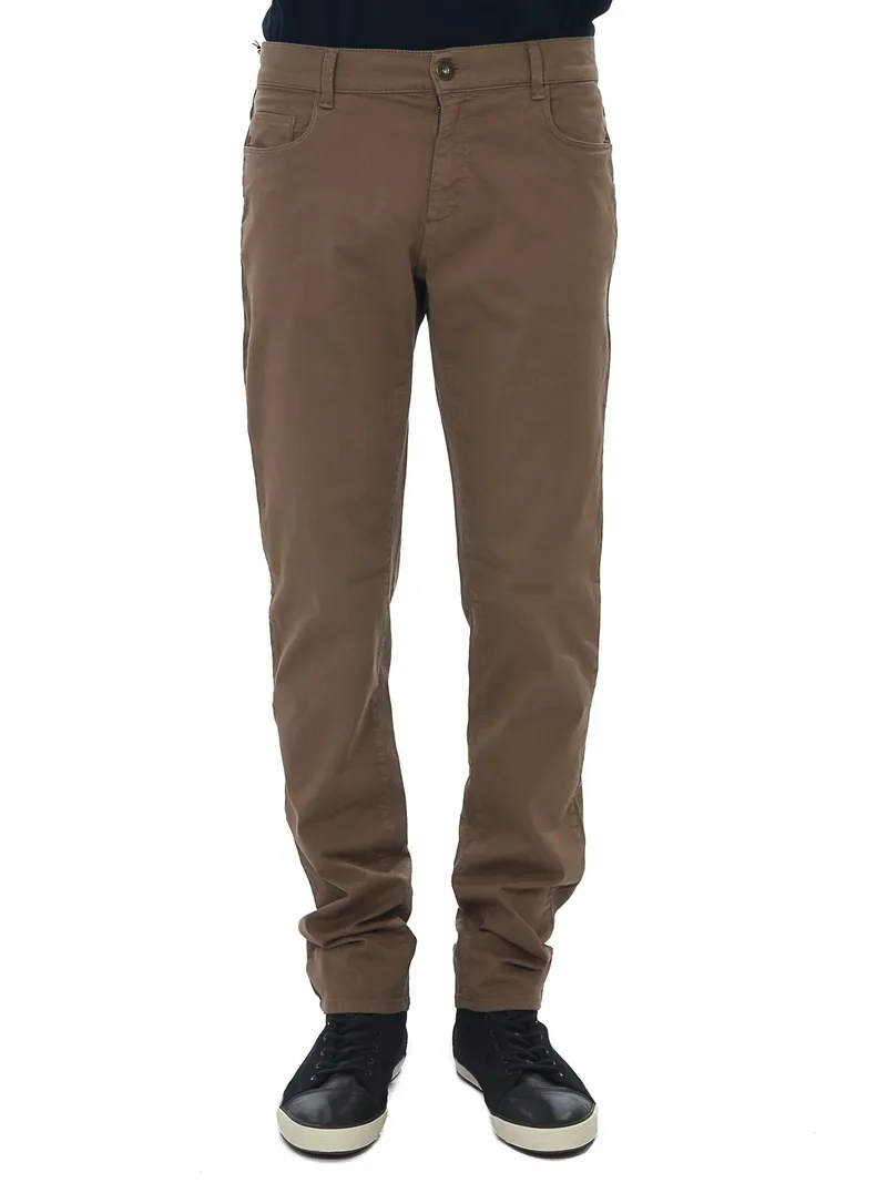 TRUSSARDI JEANS ΠΑΝΤΕΛΟΝΙ 5ΤΣΕΠΟ 370 CLOSE ΠΟΥΡΟ ΚΑΦΕ