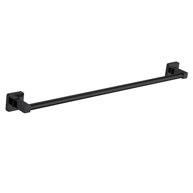 Πετσετoθήκη Μπάνιου 60cm Economy 48600-7/4 Μαύρο Ματ