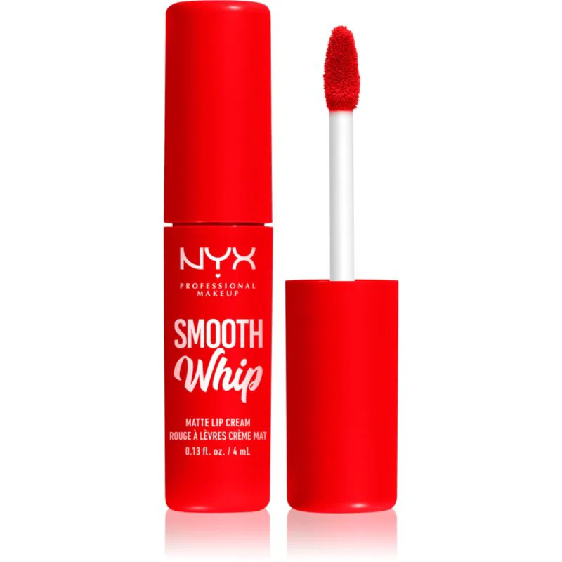 NYX Professional Makeup Smooth Whip Matte Lip Cream βελούδινο κραγιόν με λειαντικό αποτέλεσμα απόχρωση 12 Icing On Top 4 ml