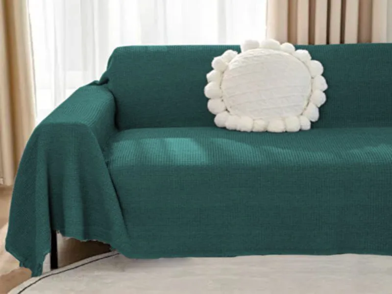 Σετ Ριχτάρια Καναπέ Σενίλ Μονόχρωμα One Color Γαρύφαλλο 3 ΤΜΧ - Κυπαρισσί