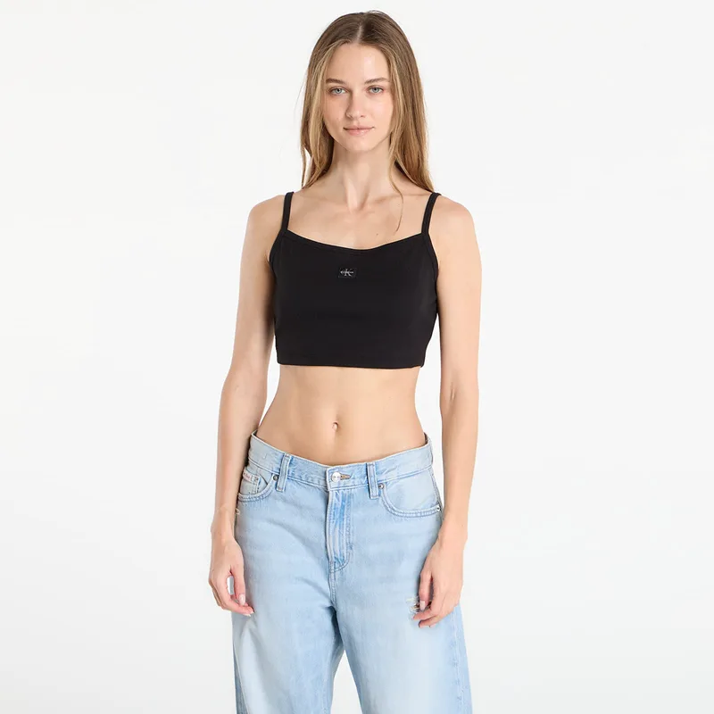 Calvin Klein Jeans Sl Woven Label 2X2 B Black XS