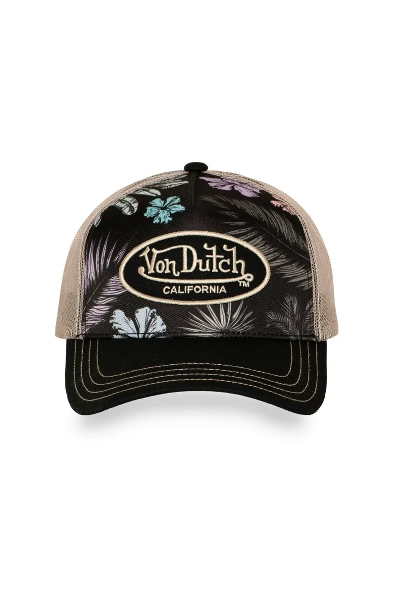 Von Dutch Trucker Καπέλο Floral - Μαύρο-VD/1/CT/SUBL/17-BLACK