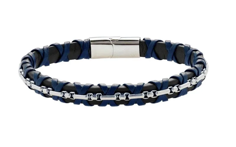 U.S. POLO Βραχιόλι από Aνοξείδωτο ατσάλι Black & Blue JW9321BR