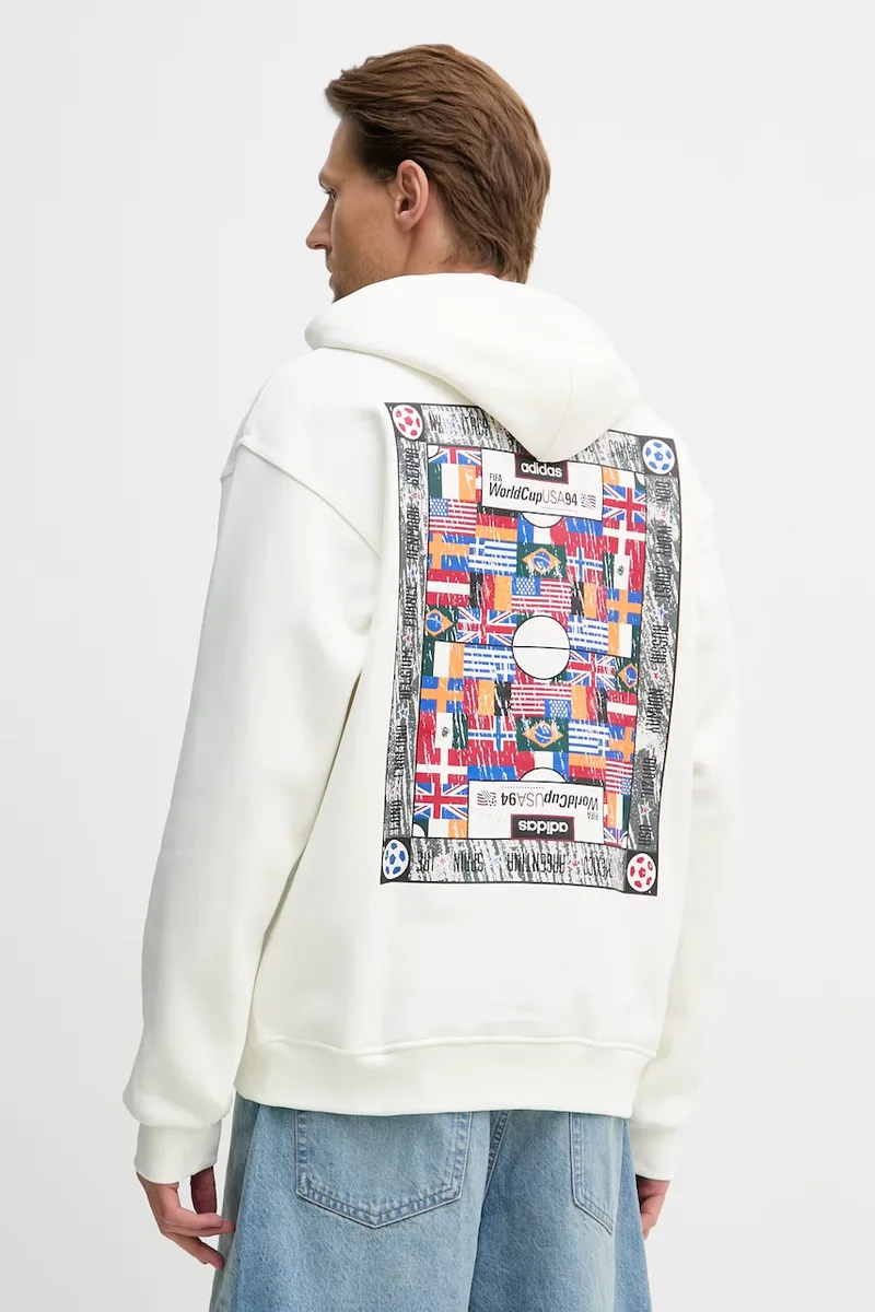 adidas Originals μπλούζα με κουκούλα ανδρική με βαμβάκι
