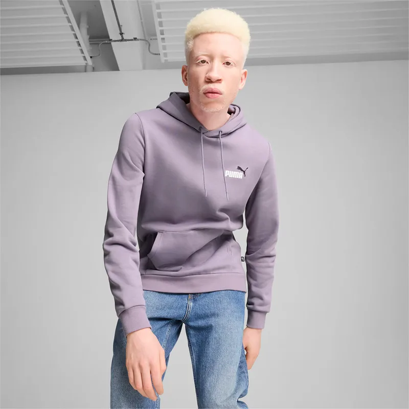 PUMA ESSENTIALS+ TWO-COLOUR SMALL LOGO HOODIE ΜΩΒ