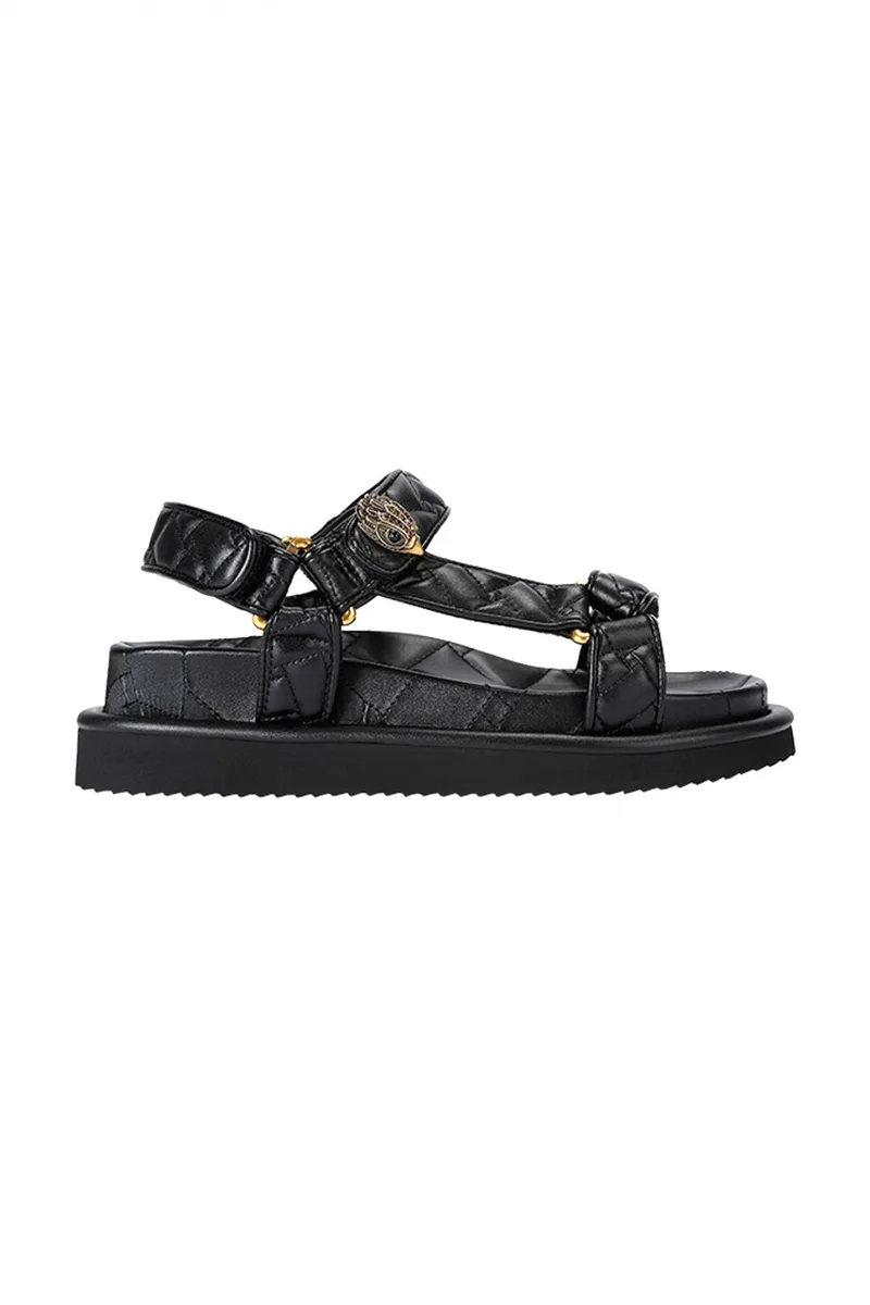 KURT GEIGER ΠΑΠΟΥΤΣΙΑ ΠΕΔΙΛΑ ΟRSON SANDAL ΚΑΠΙΤΟΝΕ LOGO MAYΡΟ