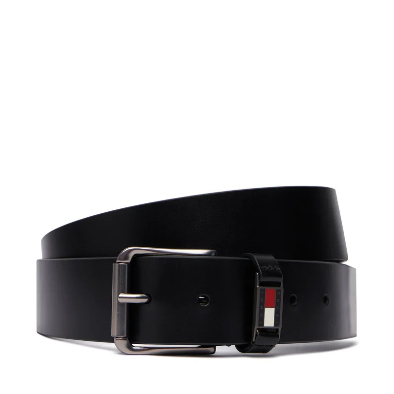 Ζώνη Tommy Jeans Tjm Tommy Roller Buckle 4.0 AM0AM14460 Μαύρο
