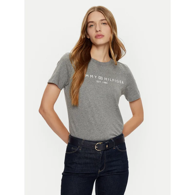 Tommy Hilfiger T-Shirt WW0WW40276 Γκρι Regular Fit