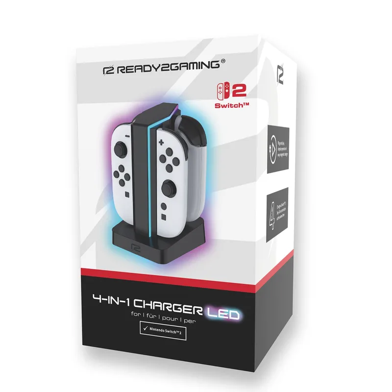 ready2gaming Nintendo Switch 2 4 in 1 Charger LED