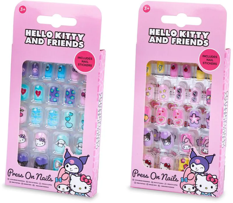 RMS Hello Kitty Σετ Νυχιών Press On Nails-2 Σχέδια-1Τμχ (04-6150)