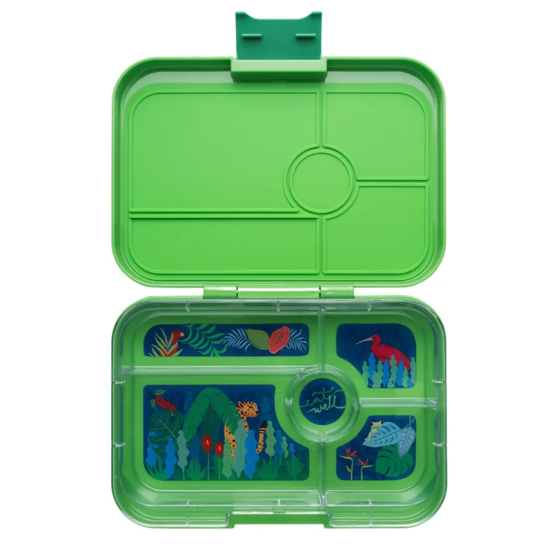Φαγητοδοχείο Ενηλίκων Yumbox Yumbox Tapas XL 5-sections Jurassic Green / Jungle tray 5 sections