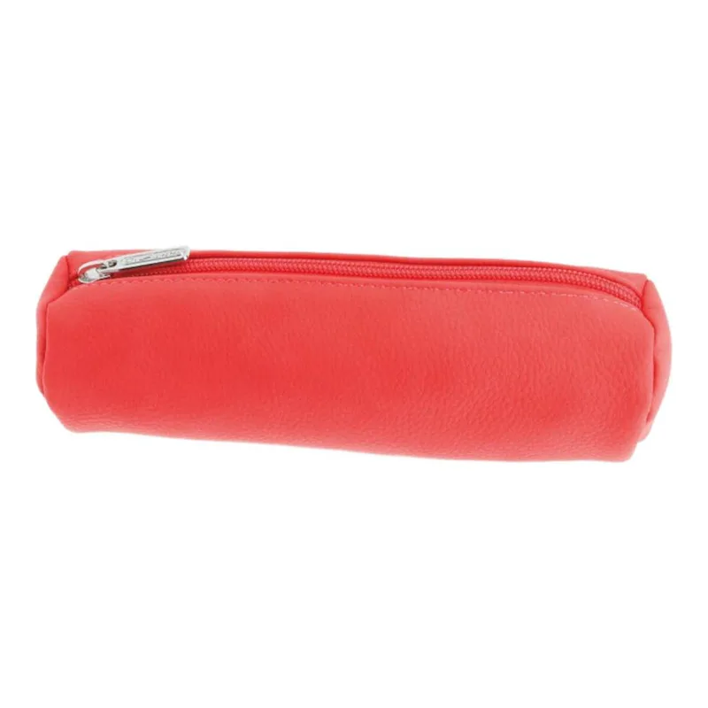 Herlitz Κασετίνα Βαρελακι Δερματίνη Red 20×6,5×3,5cm