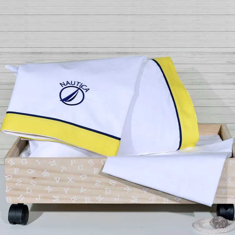 Σεντόνια Λίκνου Σετ Nautica 917 Class Yellow 75x100
