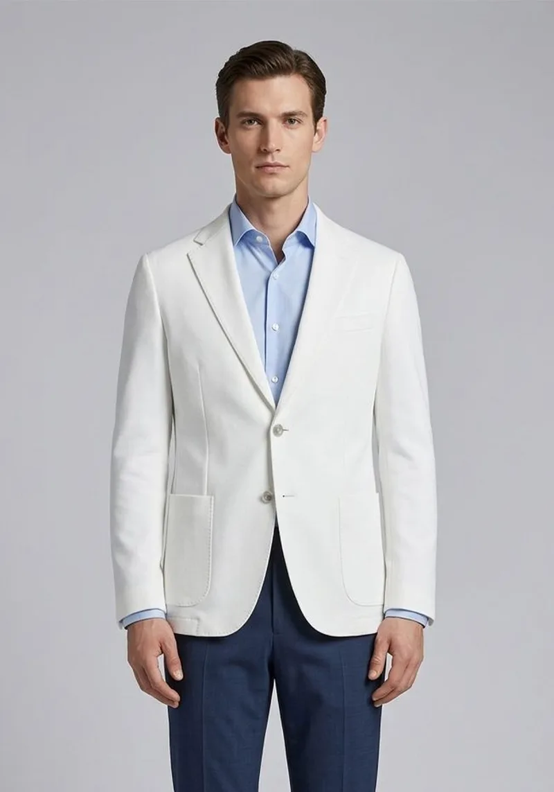 BOSS Jersey Σακάκι C Hanry - 50561927 100 White
