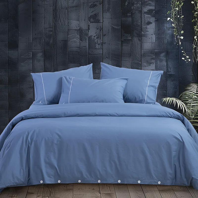 Παπλωματοθήκη Υπέρδιπλη (Σετ) 240X220 Nef Nef Nau Wave Solid Blue (240x220)