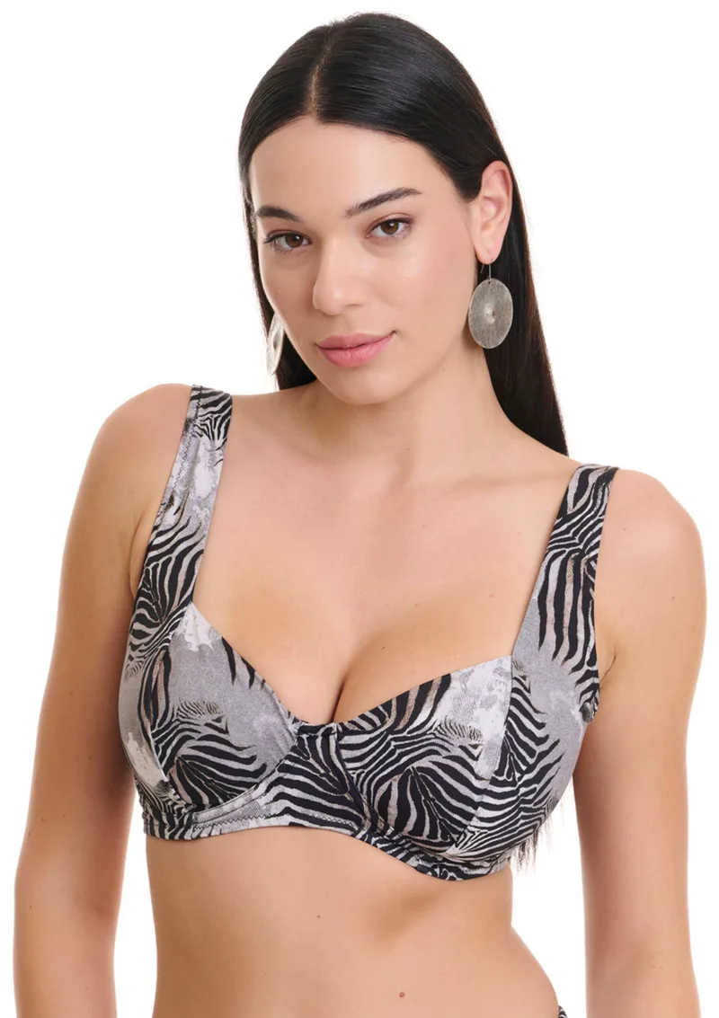 Ζεβρέ Bikini Σουτιέν Με Μπανέλα Cup F - Πολύχρωμο