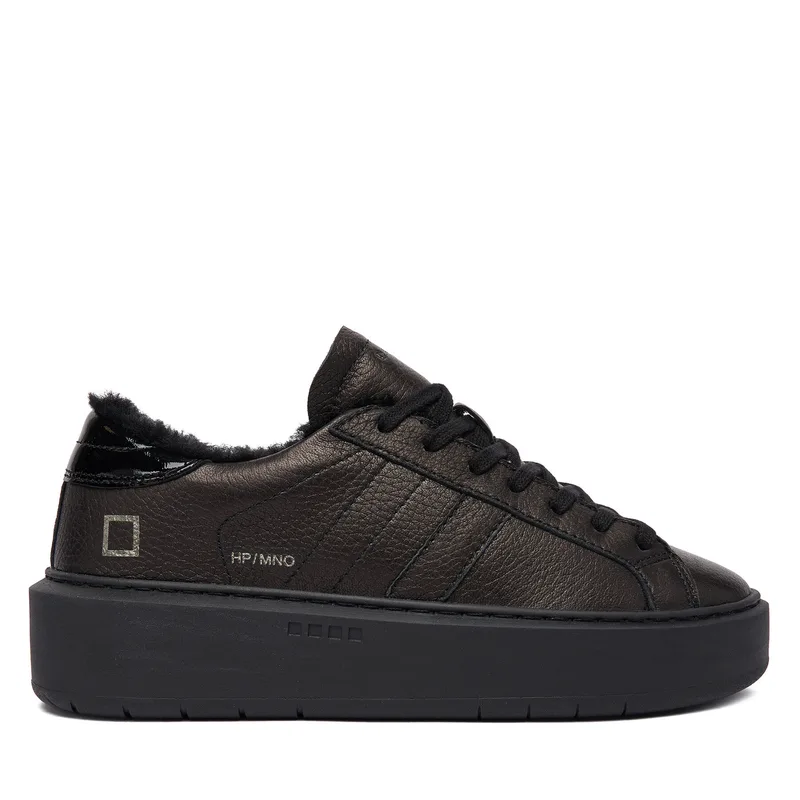 Αθλητικά D.A.T.E. Hill Low Fur Platform W431-HPF-MN Μαύρο