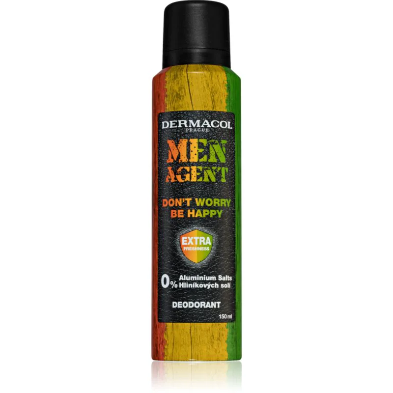 Dermacol Men Agent Don´t Worry Be Happy αποσμητικό σε σπρέι χωρίς αλουμίνιο 150 ml