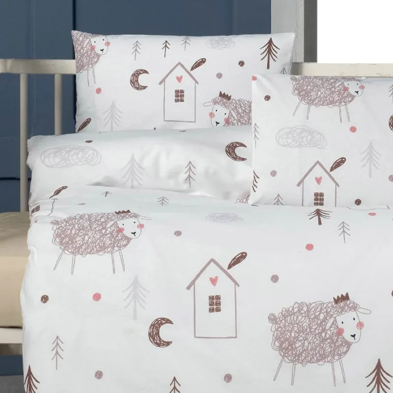 Σεντόνια Κούνιας Σετ Beauty Home 5608 Apple 100x150