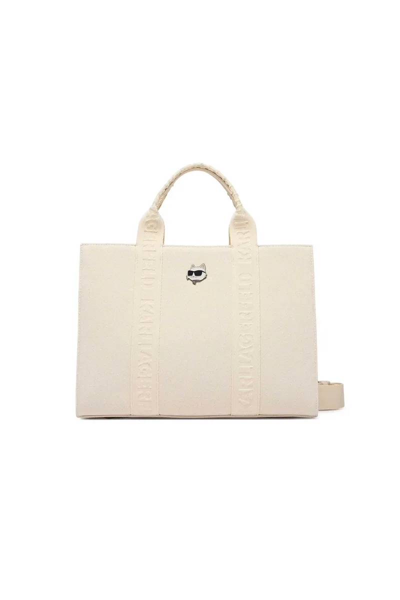 Karl Lagerfeld γυναικεία τσάντα tote "Ikon Medium" - B2W50090 Εκρού
